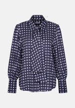 Bluse mit abnehmbarer Schluppe in Dunkelblau |  Seidensticker Onlineshop