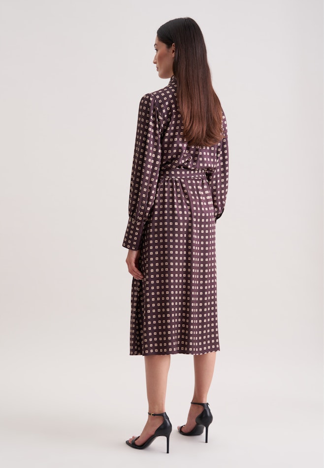 Midikleid mit Gürtel in Braun | Seidensticker Onlineshop