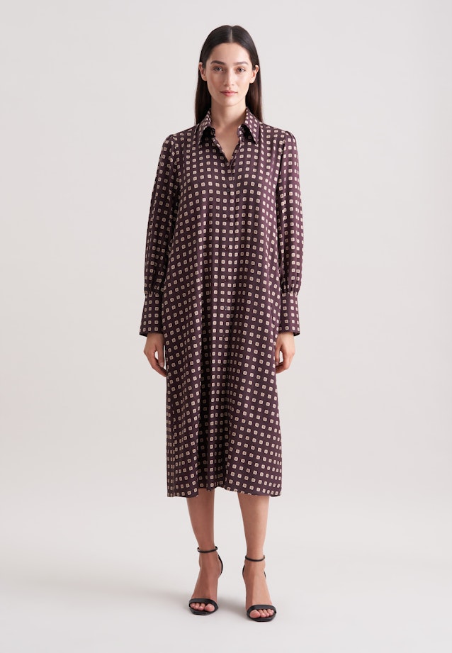 Midikleid mit Gürtel in Braun |  Seidensticker Onlineshop