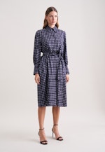 Midikleid mit Gürtel in Dunkelblau |  Seidensticker Onlineshop