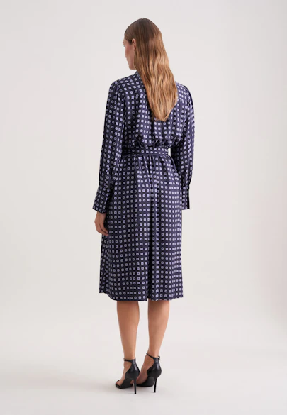 Robe midi ceinture in Bleu Foncé |  Seidensticker Onlineshop