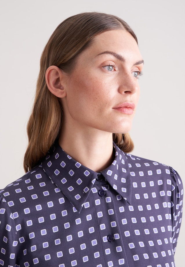 Midikleid mit Gürtel in Dunkelblau |  Seidensticker Onlineshop