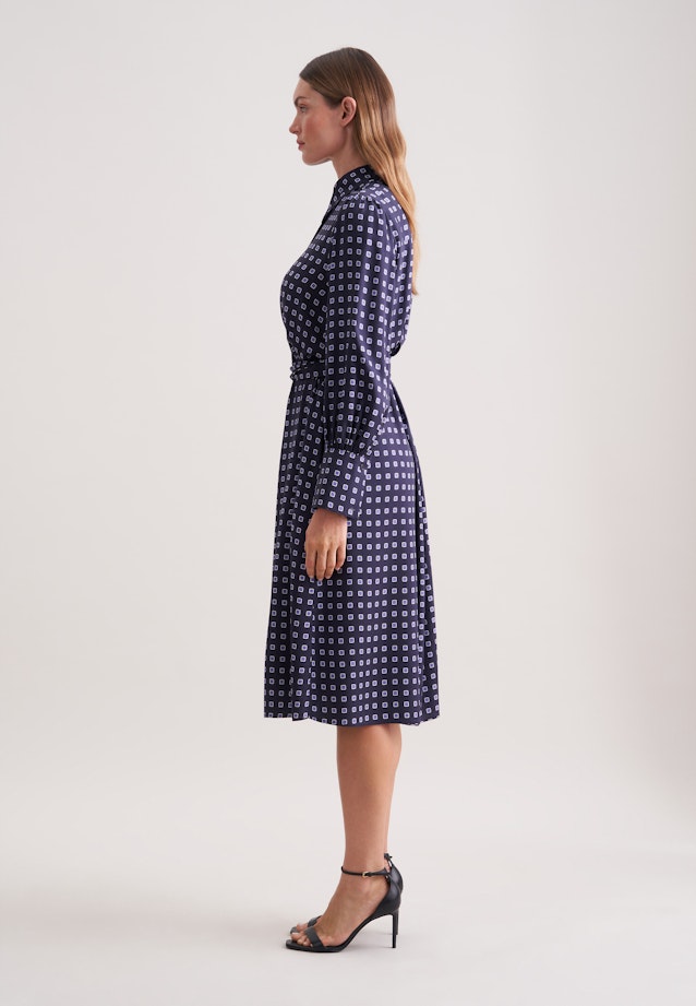 Midikleid mit Gürtel in Dunkelblau |  Seidensticker Onlineshop
