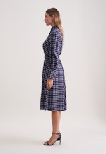 Midikleid mit Gürtel in Dunkelblau |  Seidensticker Onlineshop