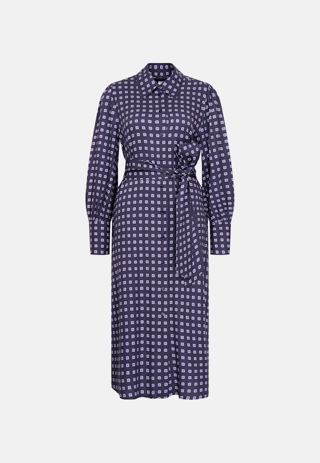 Midikleid mit Gürtel in Dunkelblau |  Seidensticker Onlineshop