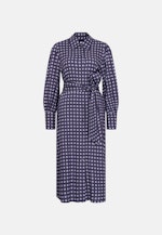 Midikleid mit Gürtel in Dunkelblau |  Seidensticker Onlineshop