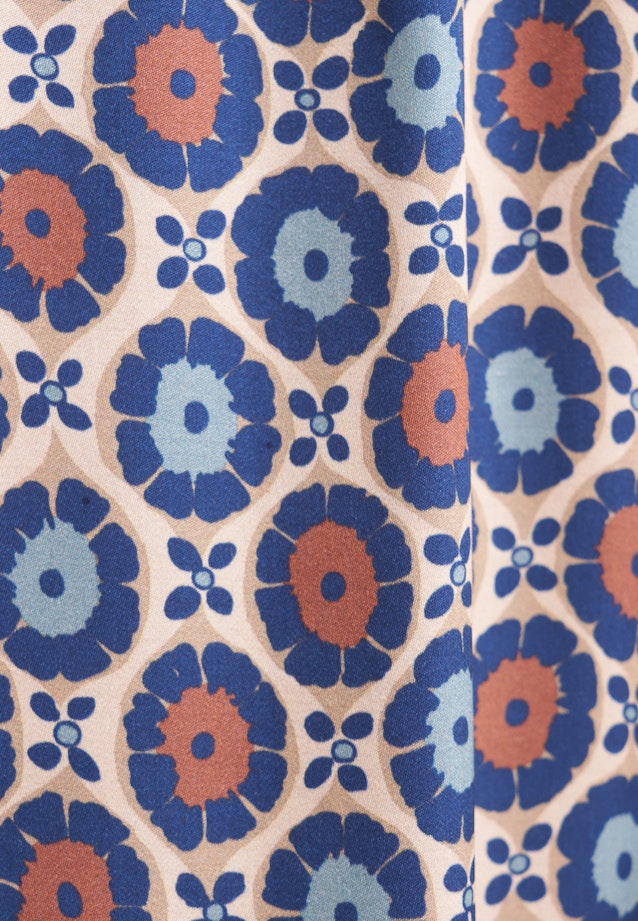 Satiniertes Kleid mit Volumenärmel in Beige |  Seidensticker Onlineshop