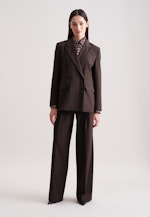 Zweireihiger Blazer mit Pattentaschen aus einer Wollmischung in Braun |  Seidensticker Onlineshop