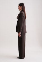 Zweireihiger Blazer mit Pattentaschen aus einer Wollmischung in Braun |  Seidensticker Onlineshop