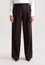 Bundfaltenhose aus Wollmischung in Braun |  Seidensticker Onlineshop
