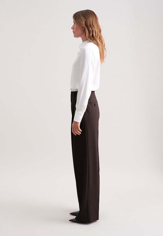 Bundfaltenhose aus Wollmischung in Braun |  Seidensticker Onlineshop