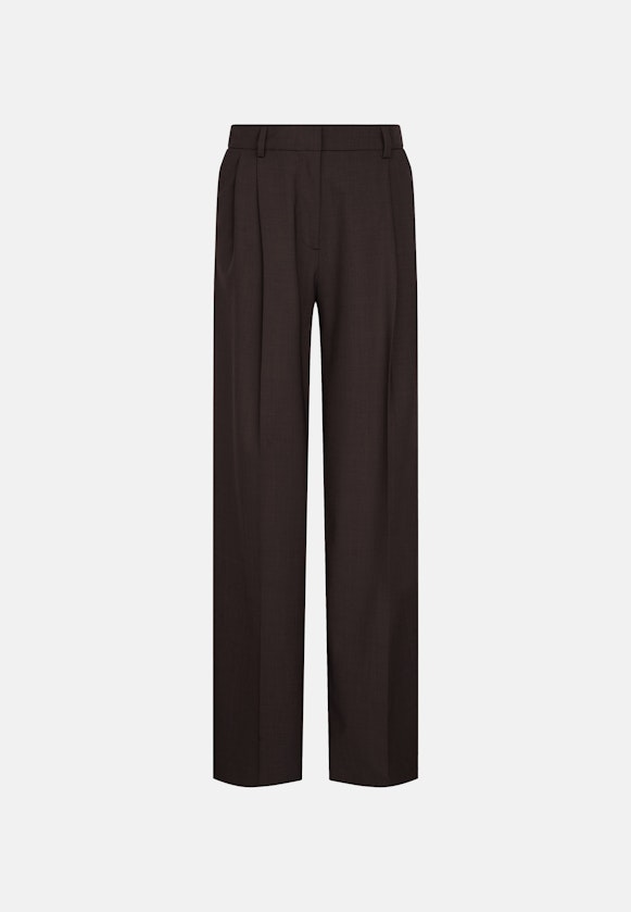 Bundfaltenhose aus Wollmischung in Braun |  Seidensticker Onlineshop
