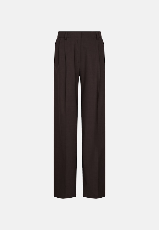 Bundfaltenhose aus Wollmischung in Braun | Seidensticker Onlineshop