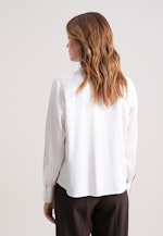 Satinierte Bluse mit Nadelstreifen in Weiß |  Seidensticker Onlineshop