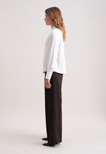 Satinierte Bluse mit Nadelstreifen in Weiß |  Seidensticker Onlineshop