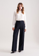 Fließende Hemdbluse aus Chiffon in Ecru |  Seidensticker Onlineshop