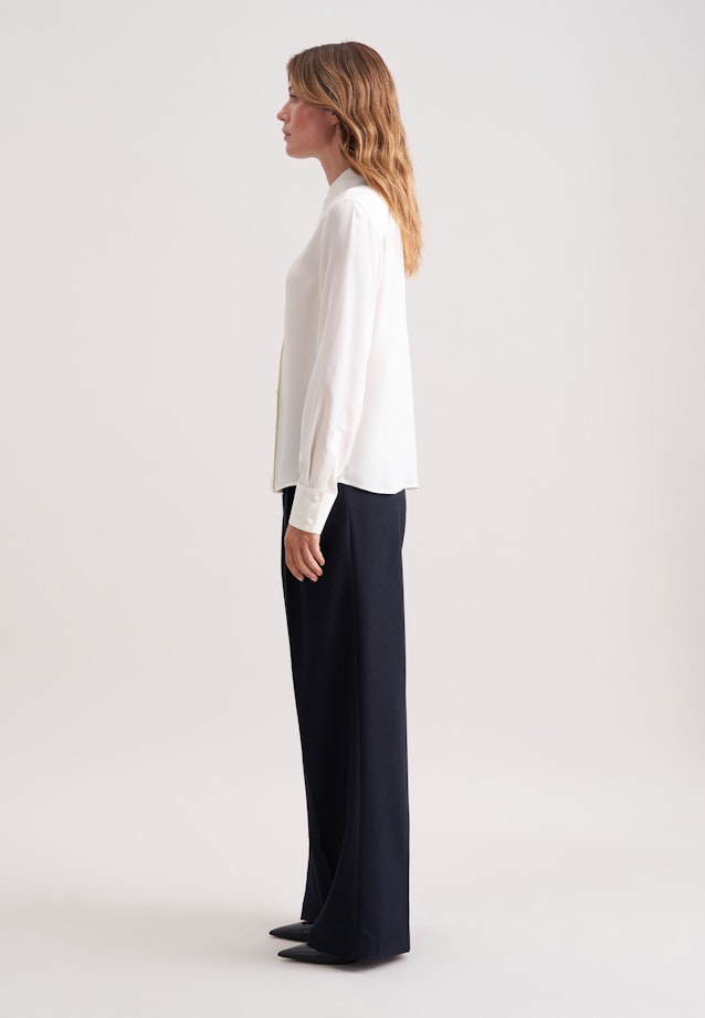 Fließende Hemdbluse aus Chiffon in Ecru |  Seidensticker Onlineshop