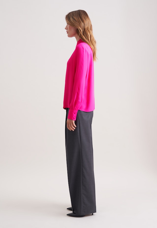 Fließende Hemdbluse aus Chiffon in Rosa |  Seidensticker Onlineshop