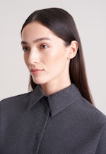 Oversized Hemdbluse aus Flanell in Grau |  Seidensticker Onlineshop