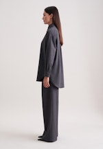 Oversized Hemdbluse aus Flanell in Grau |  Seidensticker Onlineshop