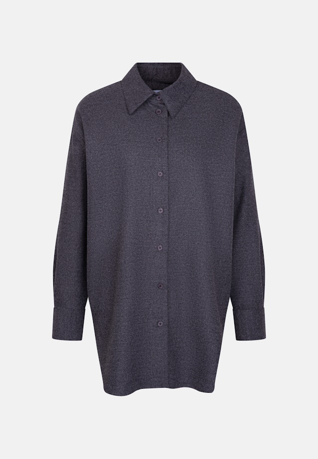 Oversized Hemdbluse aus Flanell in Grau |  Seidensticker Onlineshop