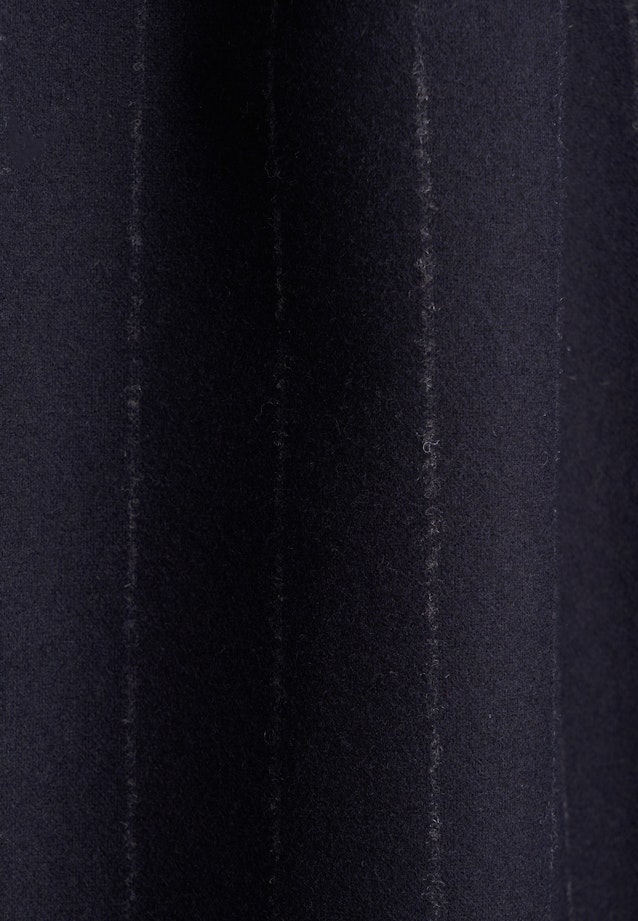 Boxy Bluse aus Flanell Nadelstreifen in Dunkelblau |  Seidensticker Onlineshop