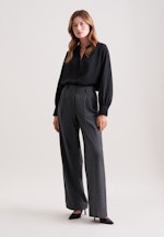 Bundfaltenhose aus Flanell in Grau |  Seidensticker Onlineshop