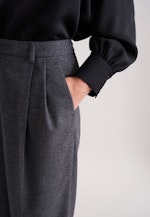 Bundfaltenhose aus Flanell in Grau |  Seidensticker Onlineshop