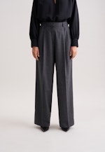 Bundfaltenhose aus Flanell in Grau |  Seidensticker Onlineshop