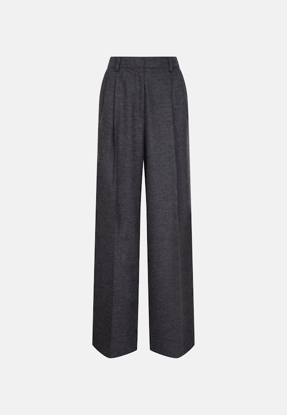 Bundfaltenhose aus Flanell in Grau |  Seidensticker Onlineshop