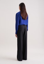 Bundfaltenhose aus Flanell Nadelstreifen in Grau |  Seidensticker Onlineshop