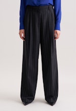 Bundfaltenhose aus Flanell Nadelstreifen in Grau |  Seidensticker Onlineshop