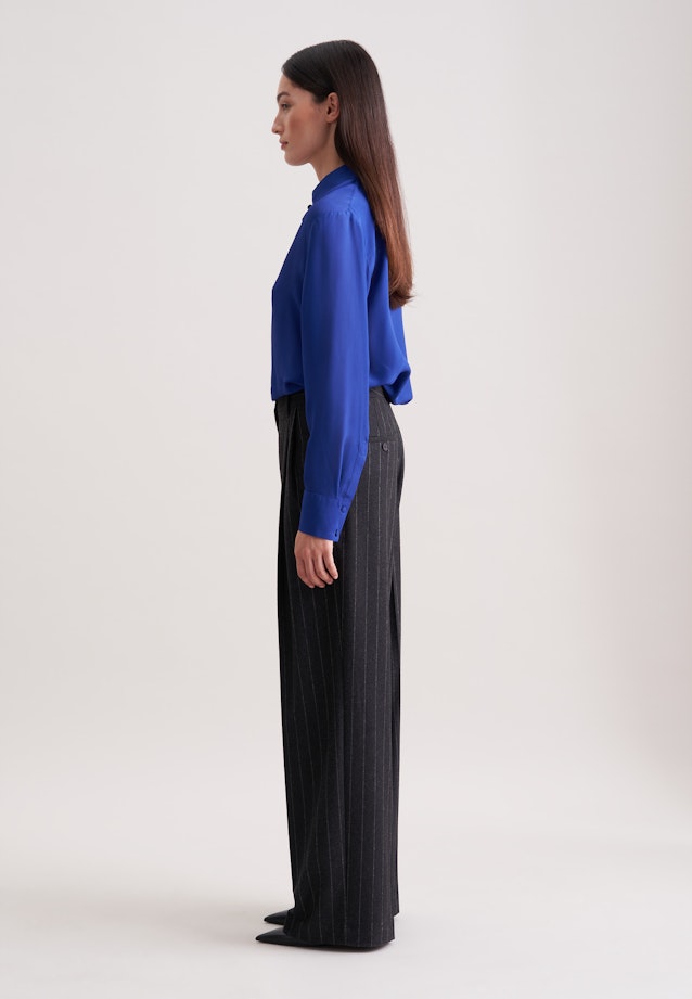 Bundfaltenhose aus Flanell Nadelstreifen in Grau |  Seidensticker Onlineshop