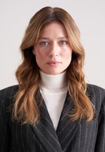 Zweireihiger Blazer aus Flanell Nadelstreifen in Grau |  Seidensticker Onlineshop