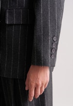 Zweireihiger Blazer aus Flanell Nadelstreifen in Grau |  Seidensticker Onlineshop