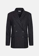 Zweireihiger Blazer aus Flanell Nadelstreifen in Grau |  Seidensticker Onlineshop