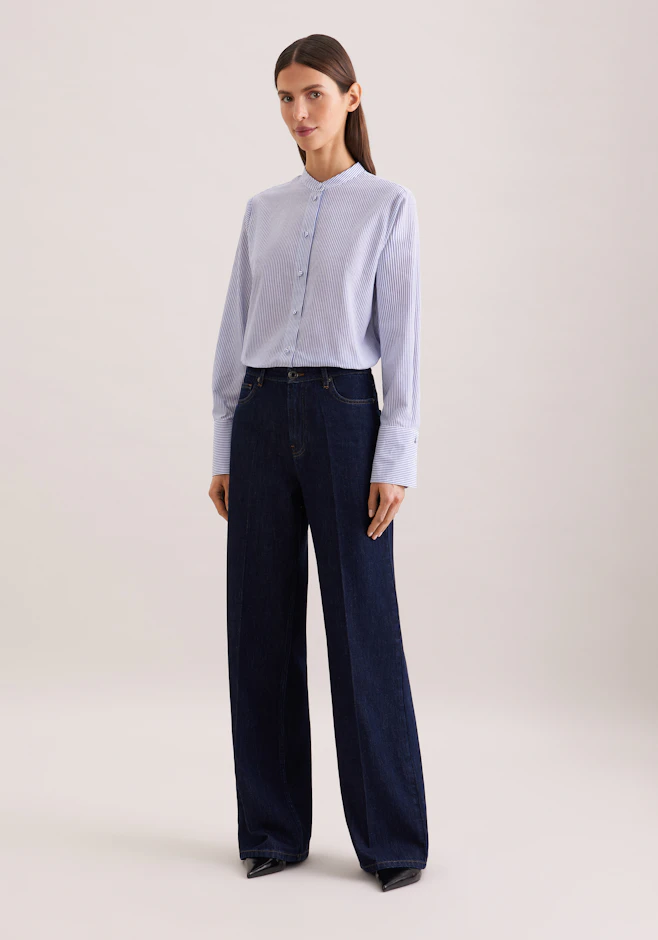 Wide- Leg Jeans High Waist in Blue | Seidensticker Onlineshop