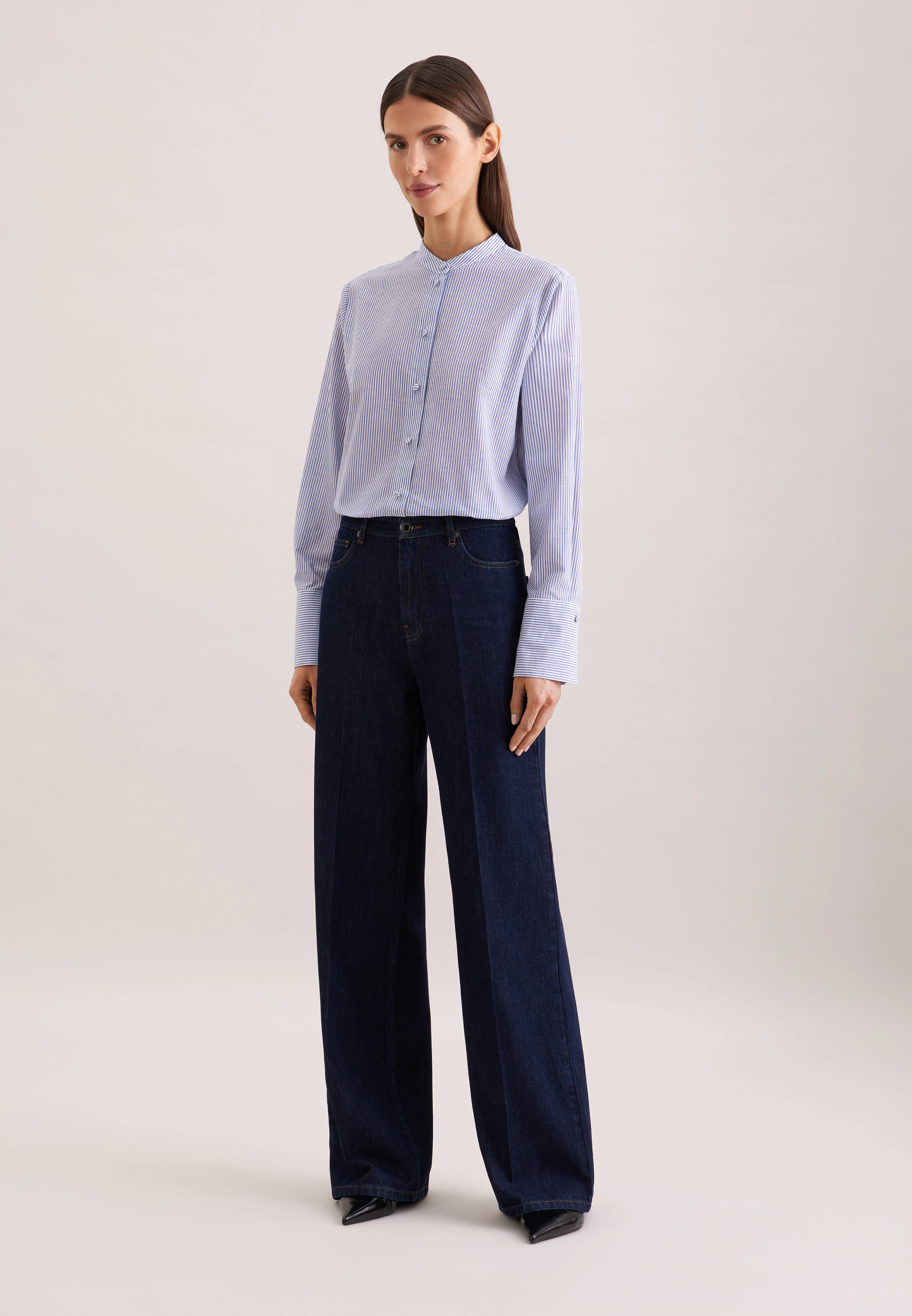 Wide- Leg Jeans High Waist 36