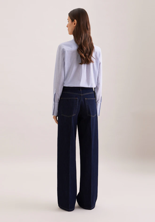 Wide- Leg Jeans High Waist in Blue | Seidensticker Onlineshop