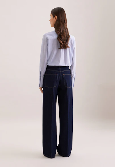Wide- Leg Jeans High Waist in Blue |  Seidensticker Onlineshop