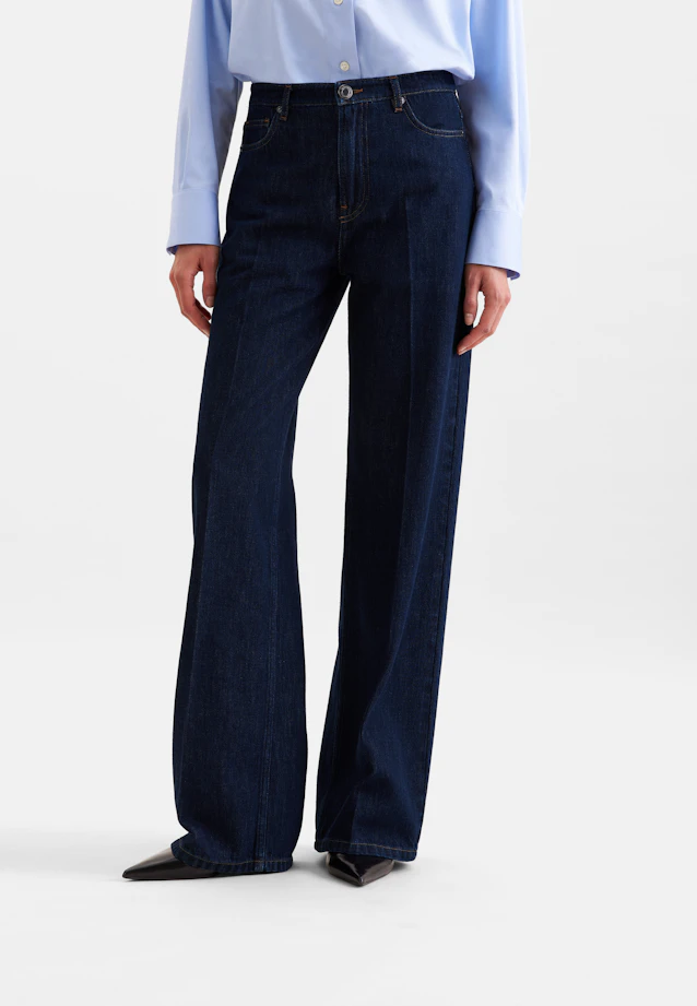 Wide- Leg Jeans High Waist in Dunkelblau |  Seidensticker Onlineshop