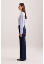 Wide- Leg Jeans High Waist mit Stretchanteil in Dunkelblau |  Seidensticker Onlineshop