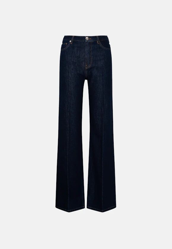 Wide- Leg Jeans High Waist in Dunkelblau |  Seidensticker Onlineshop
