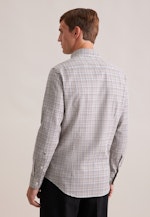 Slim Flanellhemd Karo in Braun |  Seidensticker Onlineshop