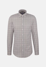 Slim Flanellhemd Karo in Braun |  Seidensticker Onlineshop