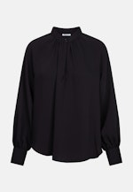 Raglanbluse mit Stehkragen in Schwarz |  Seidensticker Onlineshop