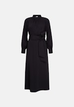 Fließendes Kleid mit Gürtel in Schwarz |  Seidensticker Onlineshop