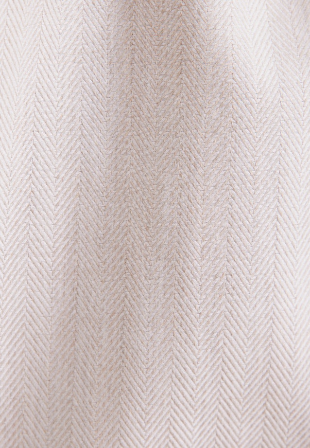 Slim Flannel shirt Herringbone in Beige |  Seidensticker Onlineshop