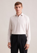 Slim Flanellhemd Fischgrat in Beige |  Seidensticker Onlineshop