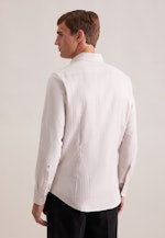 Slim Flanellhemd Fischgrat in Beige |  Seidensticker Onlineshop